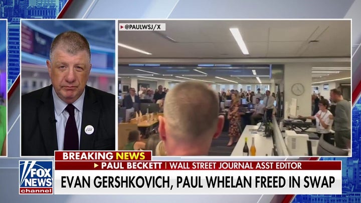 Wall Street Journal Newsroom Erupts in Joy as Reporter Evan Gershkovich Returns Home After Wrongful Detention