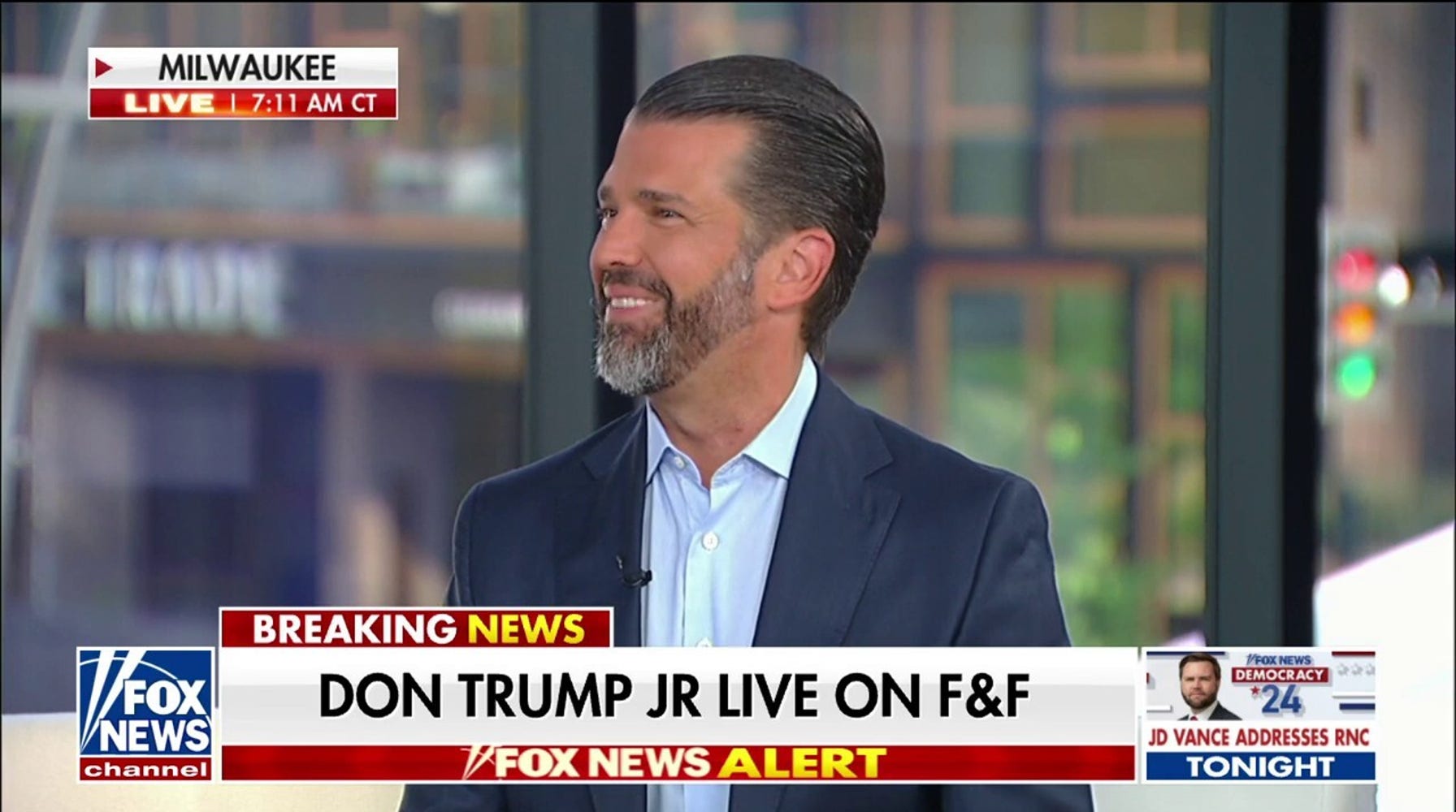 Donald Trump Jr. Defends JD Vance, Blasts MSNBC Over Assassination Attempt Coverage