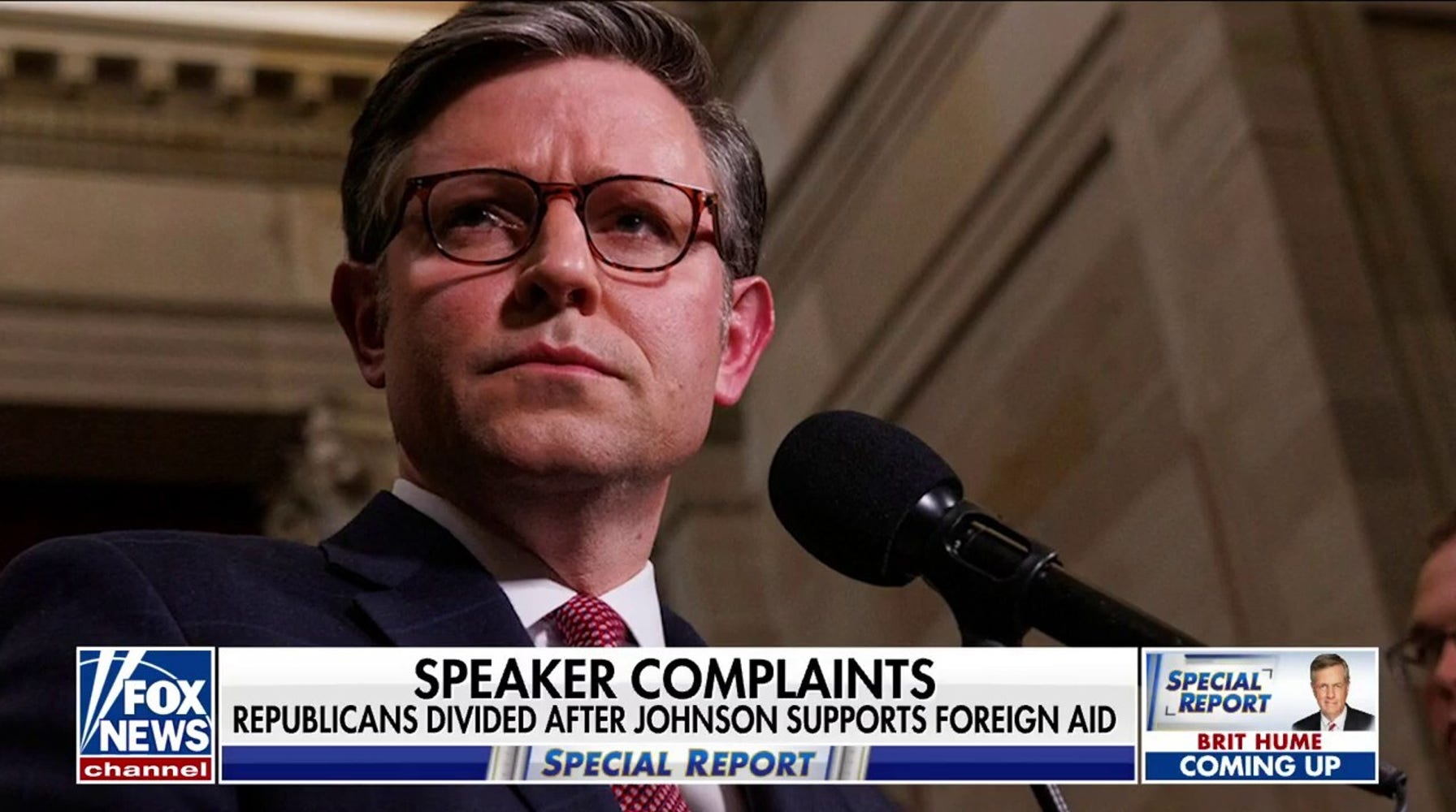 Johnson Fights Ouster Calls Amidst Trump's Defense and House Foreign Aid Passage