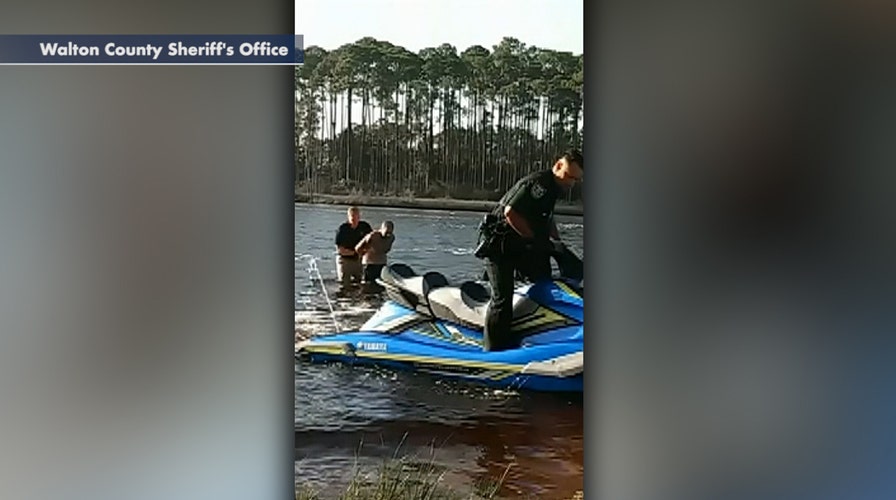 Florida deputy uses Jet Ski in pursuit to arrest a wanted fugitive