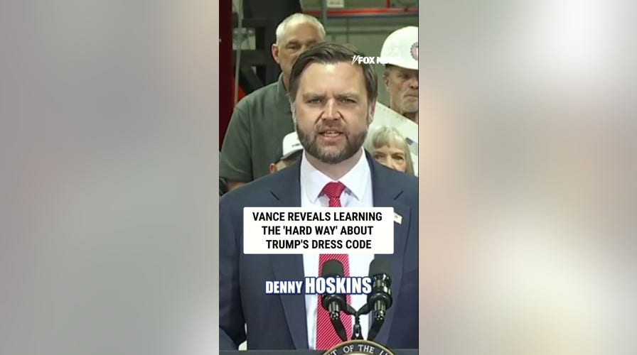 'LEARNED THE HARD WAY': VP Vance reveals how he discovered Trump's dress code
