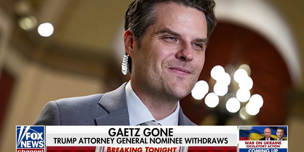 Lawmakers express shock at Matt Gaetz withdrawing from AG consideration