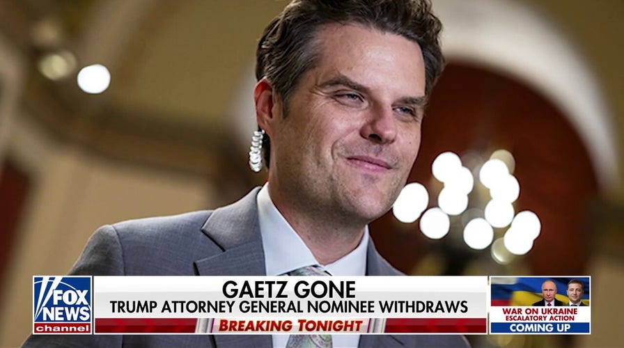 Lawmakers express shock at Matt Gaetz withdrawing from AG consideration