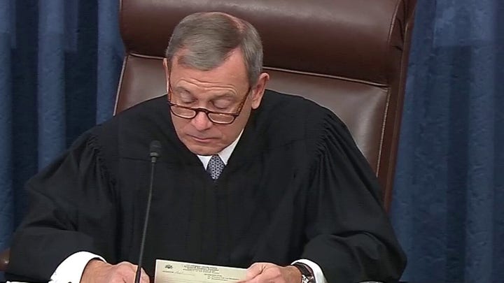 Chief Justice John Roberts declines to read impeachment question from Sen. Rand Paul