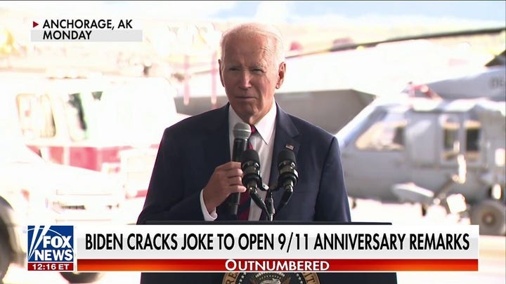 Biden cracks 'odd' joke, makes misleading claim in 9/11 remarks