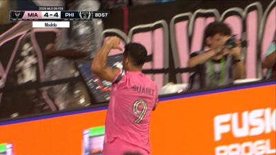 Luis Suárez completes hat trick vs. Philadelphia to give Miami 5-4 lead
