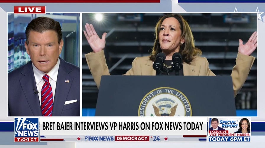 Fox News' Bret Baier to interview Kamala Harris: It's about a 'changing map'