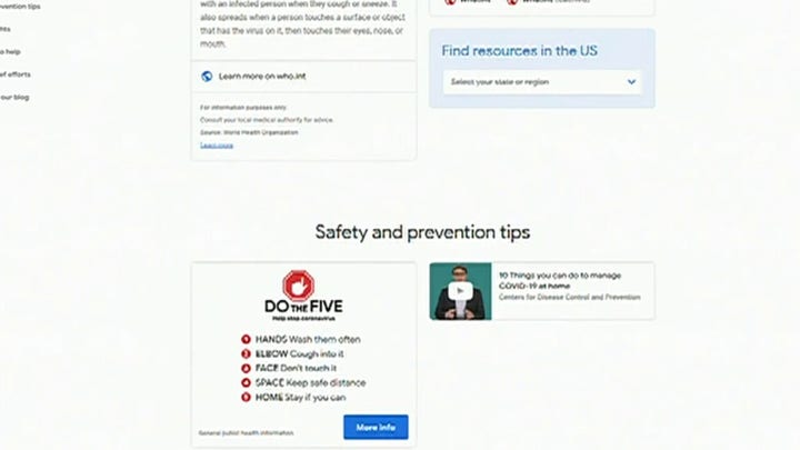 Google launches new coronavirus website