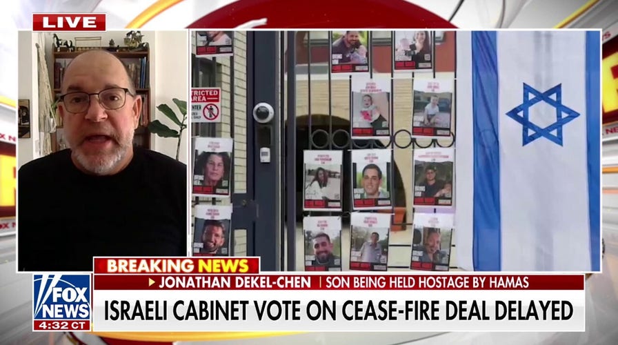El padre del rehén de Hamás "extremadamente preocupado" tras el retraso de la votación del Gabinete israelí sobre el alto el fuego