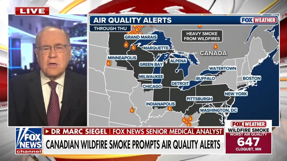 Canadian wildfire smoke plagues northern US, prompts air quality alerts