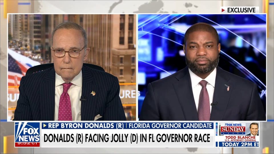 Byron Donalds touts Florida economy, outlines affordability in governor’s race