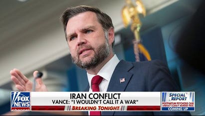 VP Vance says he wouldn't call the conflict with Iran a war