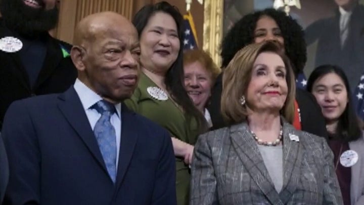 House Speaker Nancy Pelosi praises Rep. John Lewis as 'a titan of the civil rights movement'