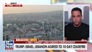 Trump announces Israel, Lebanon ceasefire