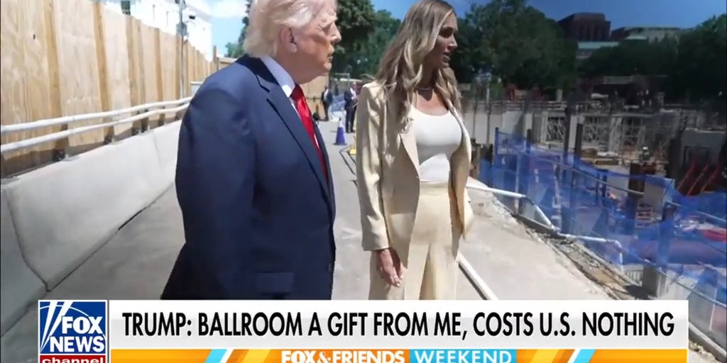 President Donald Trump gives exclusive White House ballroom tour