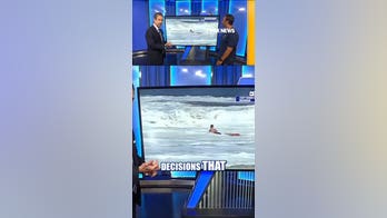 Teen lifeguard Ryder Williams saves child from pounding surf