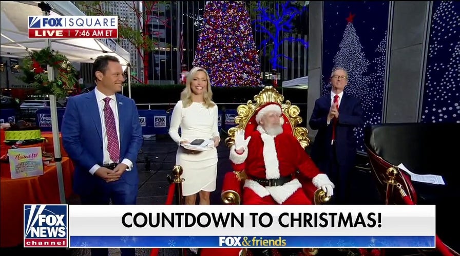 Santa Claus makes a special visit to Fox & Friends