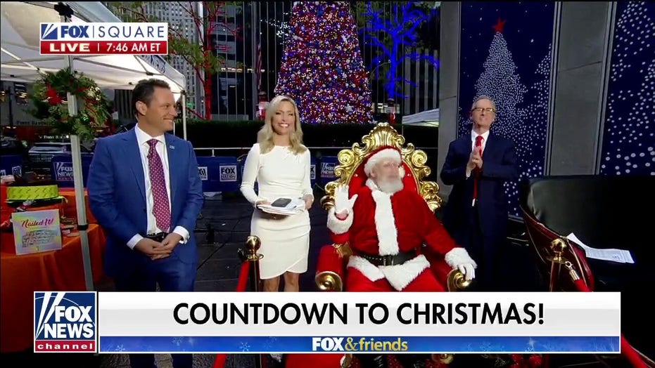 Santa Claus makes a special visit to Fox & Friends