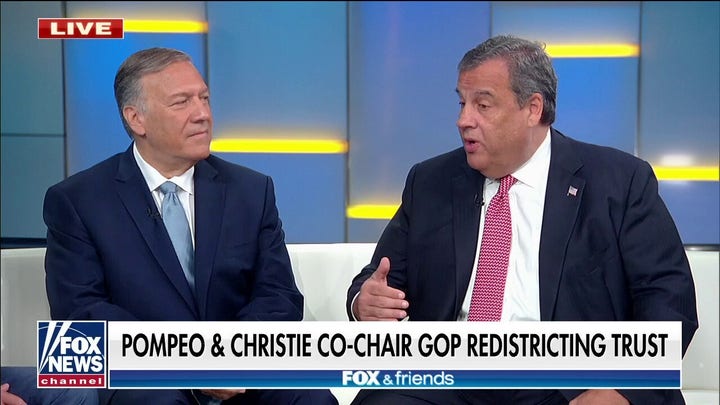 Mike Pompeo and Chris Christie announce redistricting group