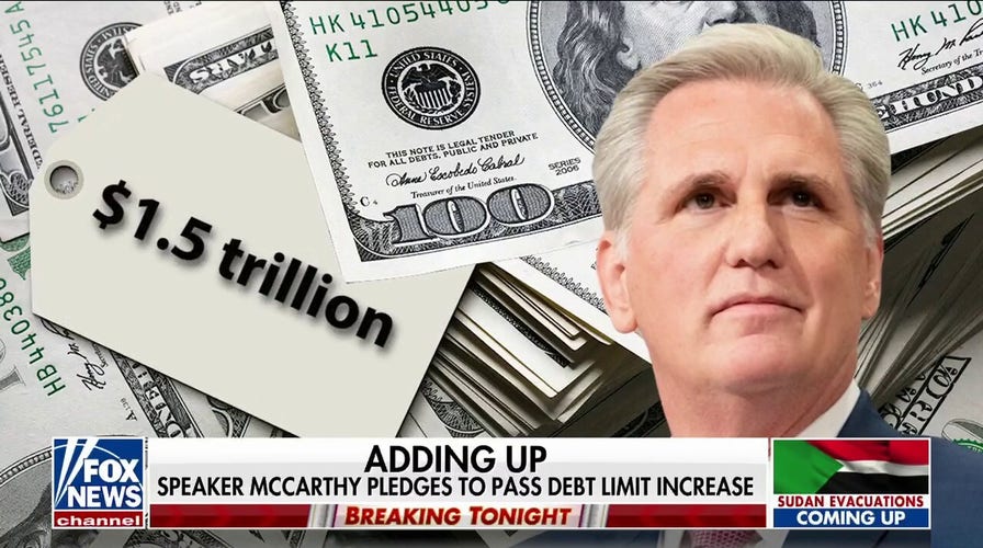 House Speaker Kevin McCarthy proposes raising debt ceiling by $1.5 trillion