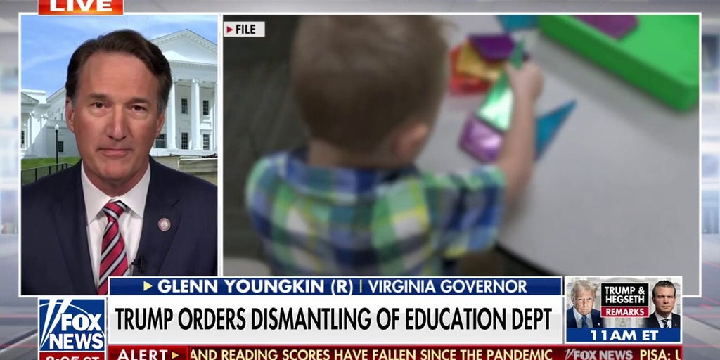 Gov. Youngkin emphasizes 'cutting out the bureaucracy' as Trump orders elimination of Education Department