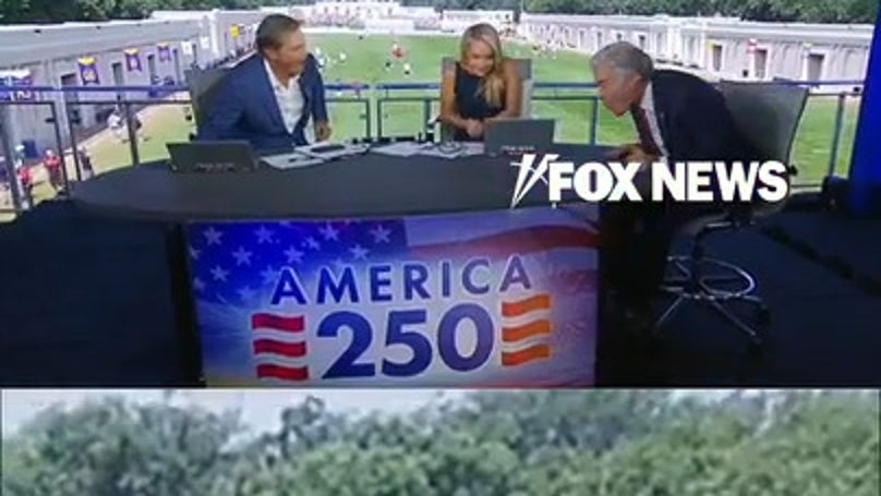 Deafening flyover hilariously interrupts Dr. Oz interview