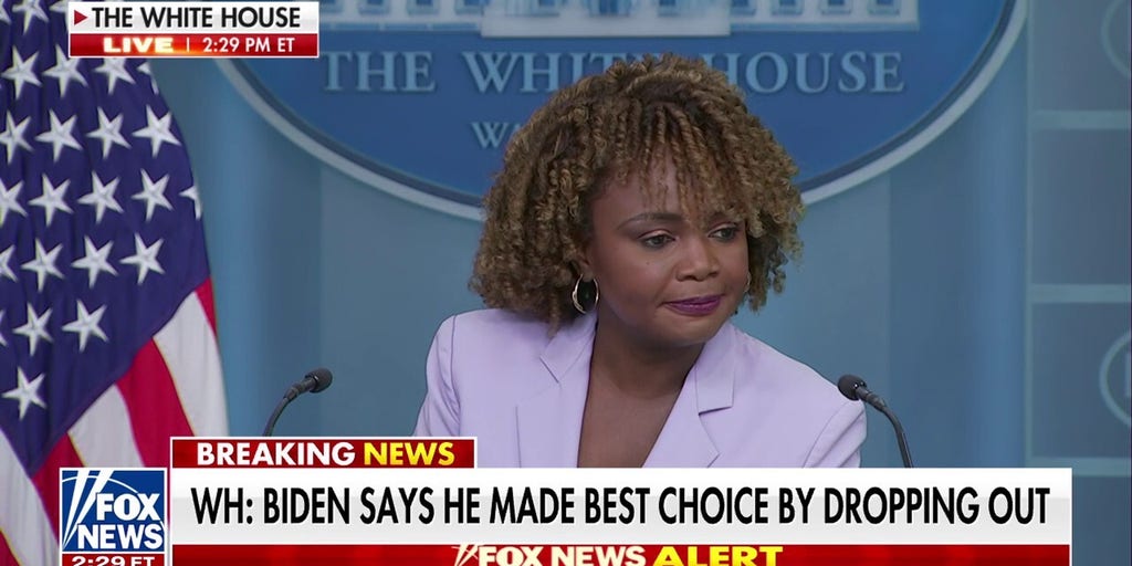 Biden believes he made the right decision for the country to drop out of 2024 election, Karine Jean-Pierre says