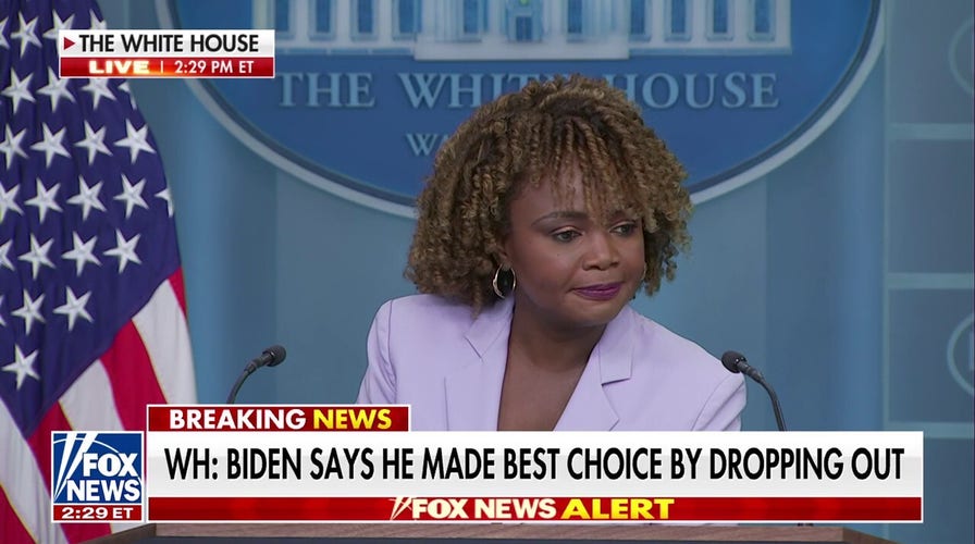 White House says Biden believes he made right decision to drop out of