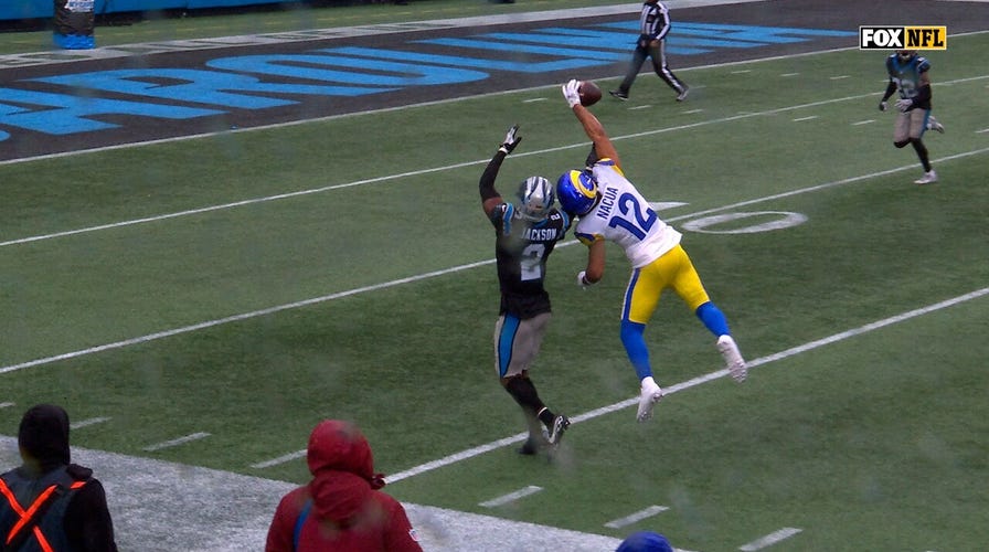 Puka Nacua's INSANE drawback sets up Kyren Williams' 7-yard TD run, giving Rams pb implicit Panthers | NFL Highlights