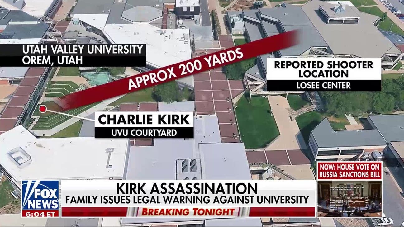 Charlie Kirk’s family issues legal warning against university where he was killed