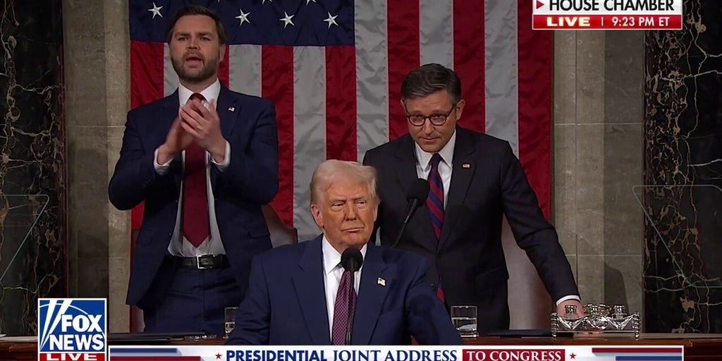 Trump declares 'America is back' in speech before Congress
