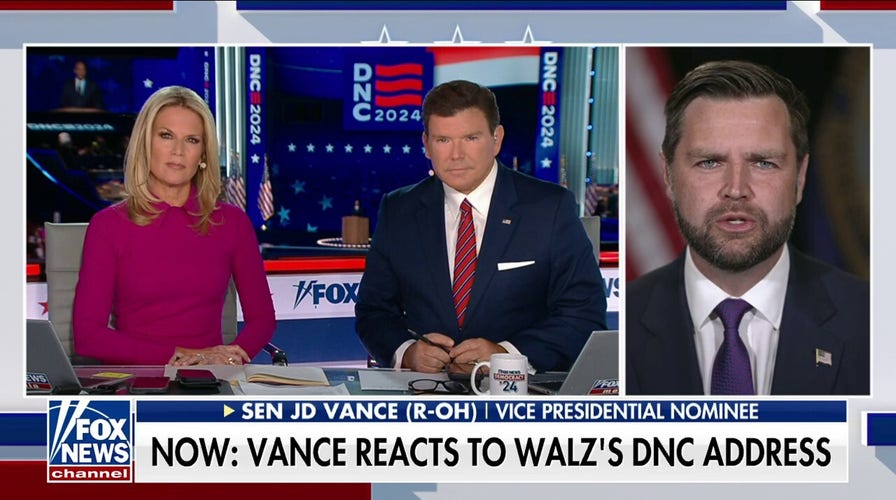 JD Vance responds to Tim Walz' speech