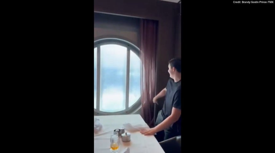 Cruise passengers show effects from Hurricane Milton at sea
