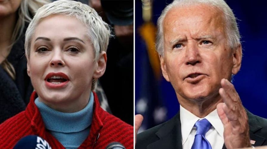 Rose McGowan blasts Joe Biden and the Democrats