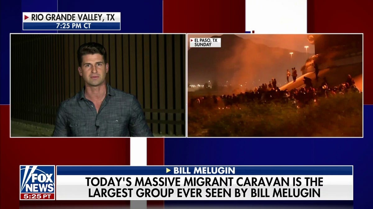 Fox News footage shows mass release of migrants into US as