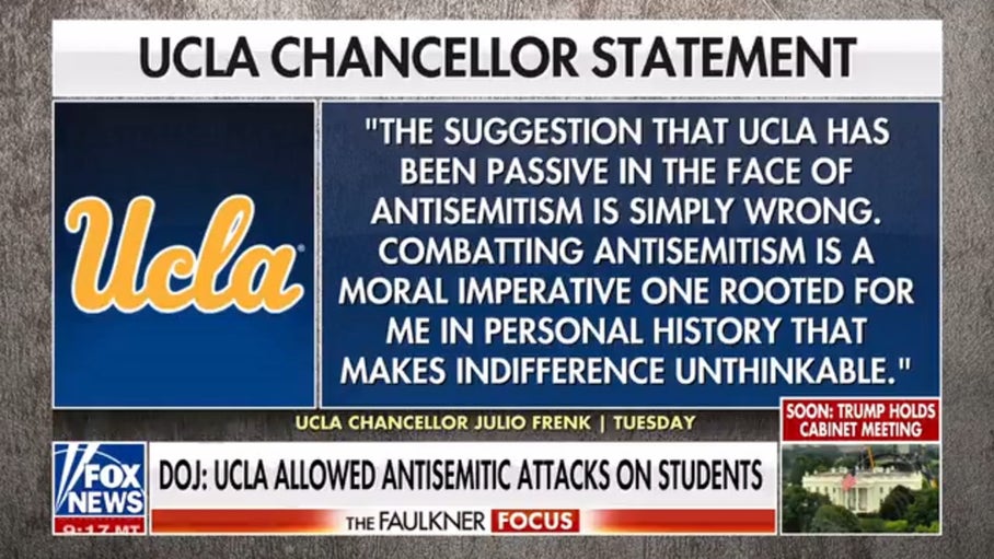 DOJ sues UCLA over alleged failure to protect Jewish, Israeli students