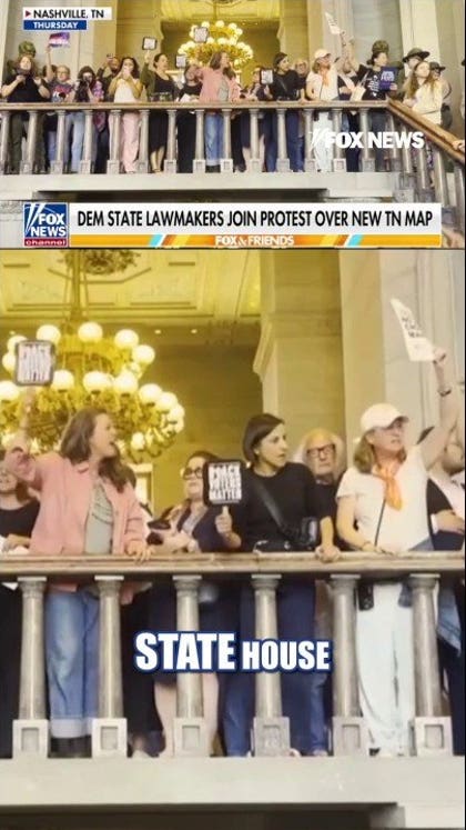 'MOVE THE F--- BACK!': Chaos unfolds after Tennessee redistricting vote