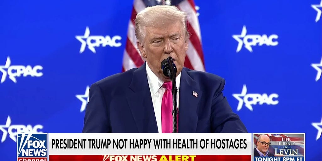 Trump calls it 'horrible' that hostages are in 'bad shape' when they come back