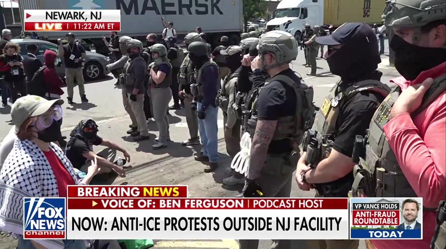 Anti-ICE protests outside New Jersey facility spark debate over immigration policy