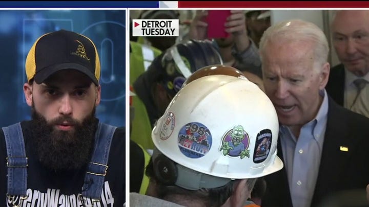 'Fox &amp; Friends': Michigan autoworker who Joe Biden snapped at over guns speaks out