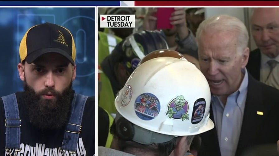 'Fox &amp; Friends': Michigan autoworker who Joe Biden snapped at over guns speaks out