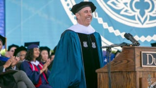 'The Five': Jerry Seinfeld graduation speech disrupted by anti-Israel protesters - Fox News