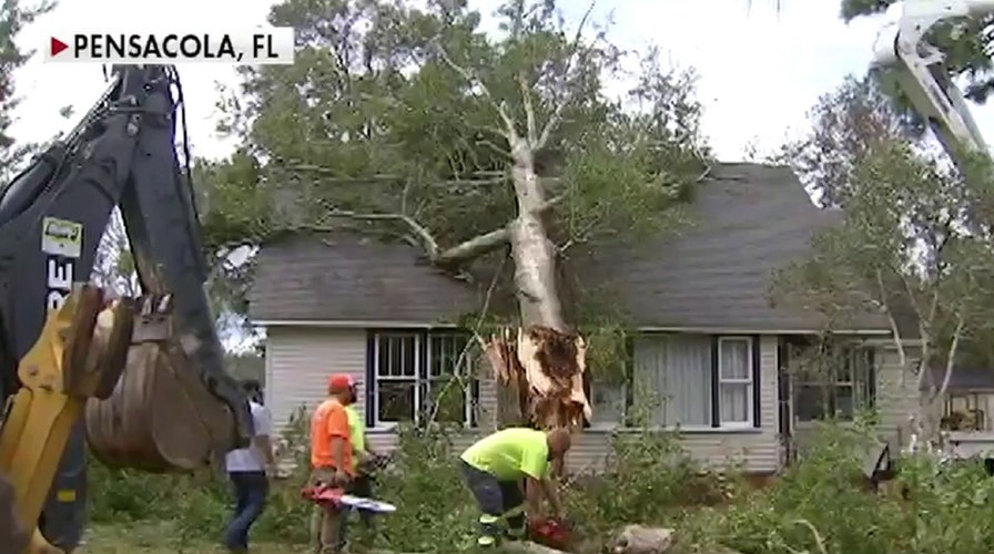 Cleanup efforts are underway in Pensacola, Fla., after Hurricane Sally slams Gulf Coast