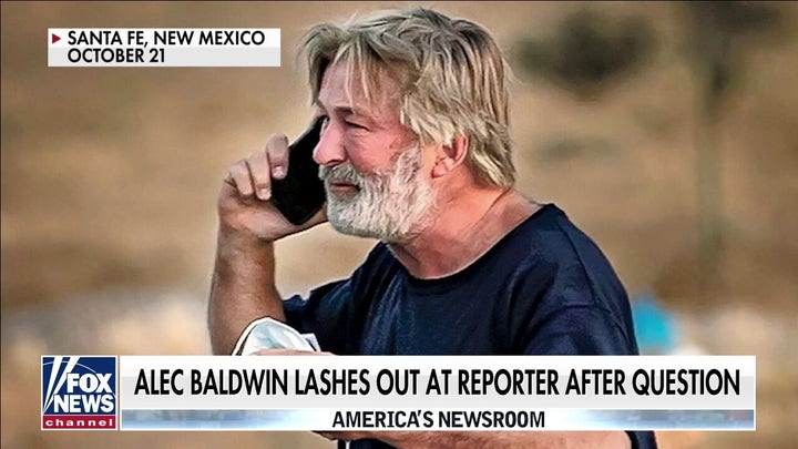 Alec Baldwin lashes out at reporter after questions on shooting 
