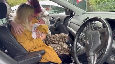 Dad delivers baby in KFC parking lot after mom goes into labor on hospital drive