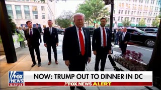 President Donald Trump says DC is safe again while dining out