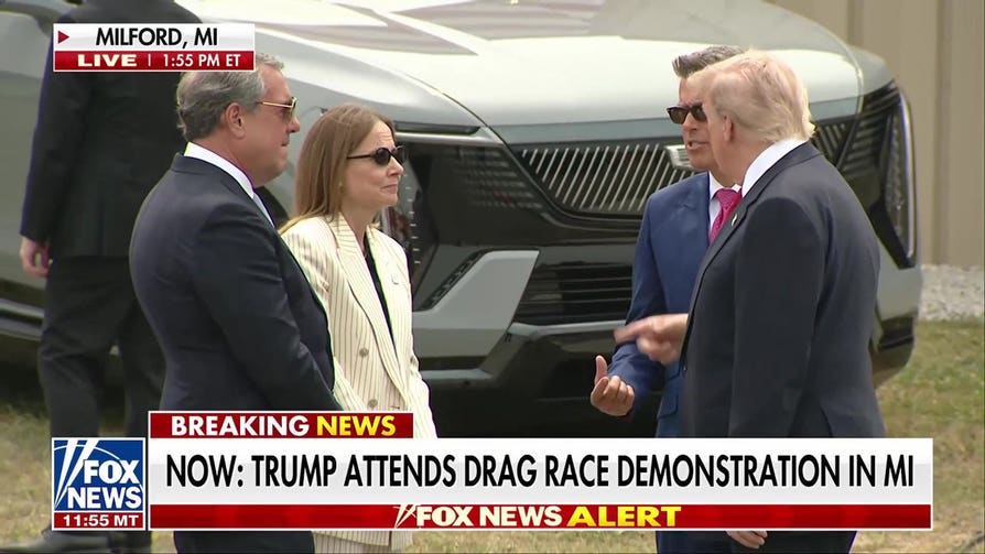 President Trump takes a victory lap on auto manufacturing