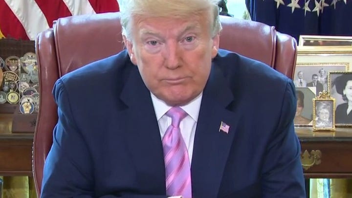 President Trump participates in Easter blessing