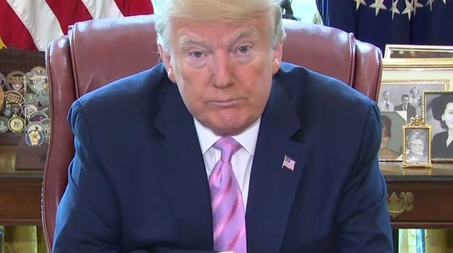 President Trump participates in Easter blessing