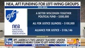 Top teachers' unions funneled nearly $50 million to left-wing groups since 2022, report shows